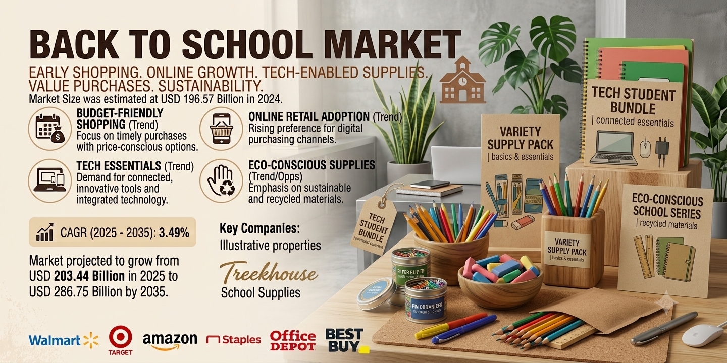 Back To School Market Set to Reach USD 286.75 Billion by 2035 Amid Rising Education Demand